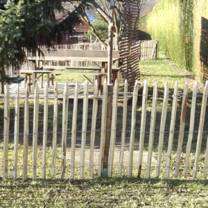 Ganivelle naturelle châtaignier sciée écart 5cm