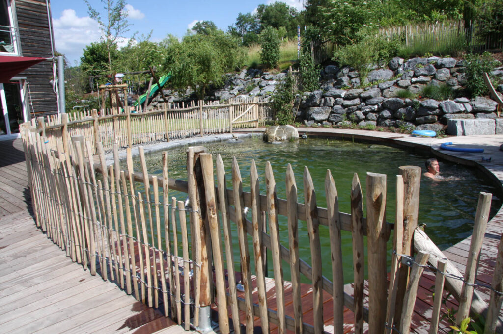 Ganivelle alpilles contour piscine