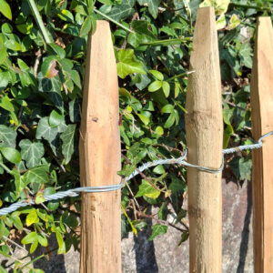 Ganivelles châtaigner naturel fendues écart 8 cm