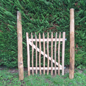 Portillon vue avant poteaux soutien