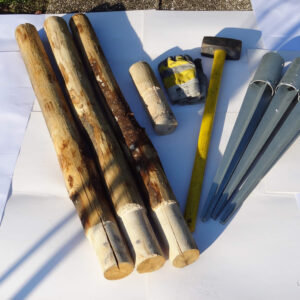 Poteaux supports châtaignier