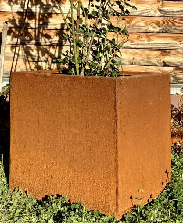 Bac à plantes en Corten® véritable Lisbeth