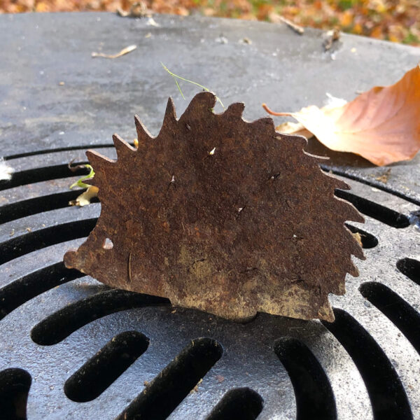 Silhouette hérisson 5 en Corten