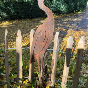 Silhouette Héron en Corten