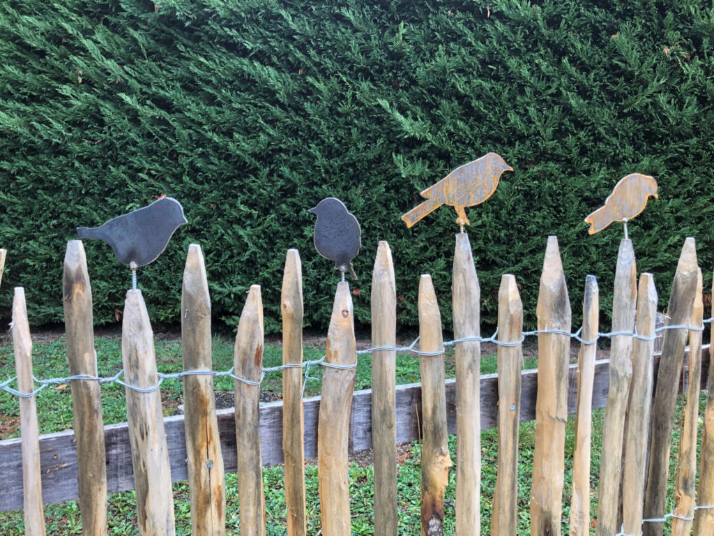 Décoration en corten oiseaux