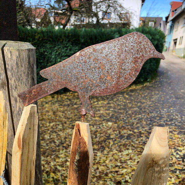 Décoration oiseau en corten 2