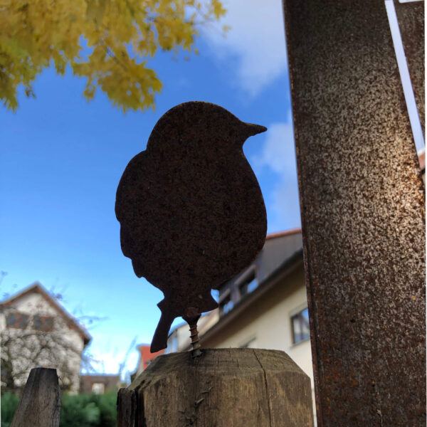 Décoration oiseau en corten 3