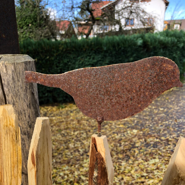Décoration oiseau en corten 4