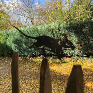 Décoration souris en corten 2