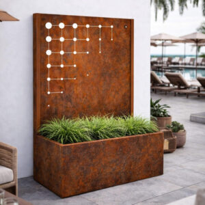 Jardinière matrix corten