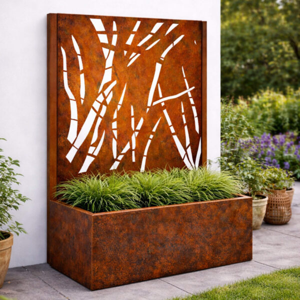 Jardinière mystic corten