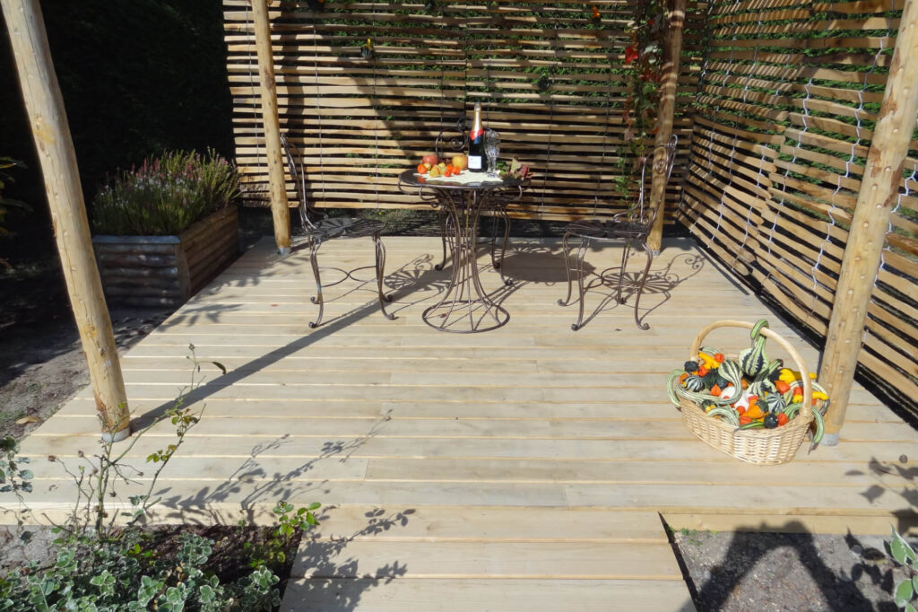 Terrasse châtaignier Ligne bois