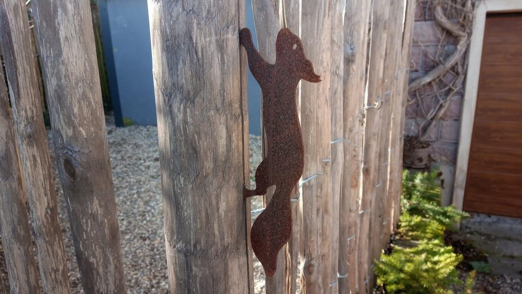 Décoration en Corten Ecureuil