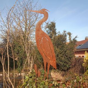 Décoration en Corten héron